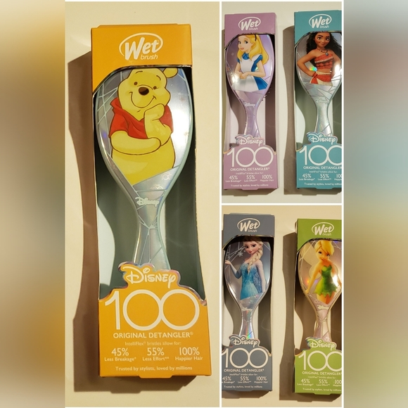 Disney Other - Set Of 5 Disney 100 Original Detangler Brushes! NIB